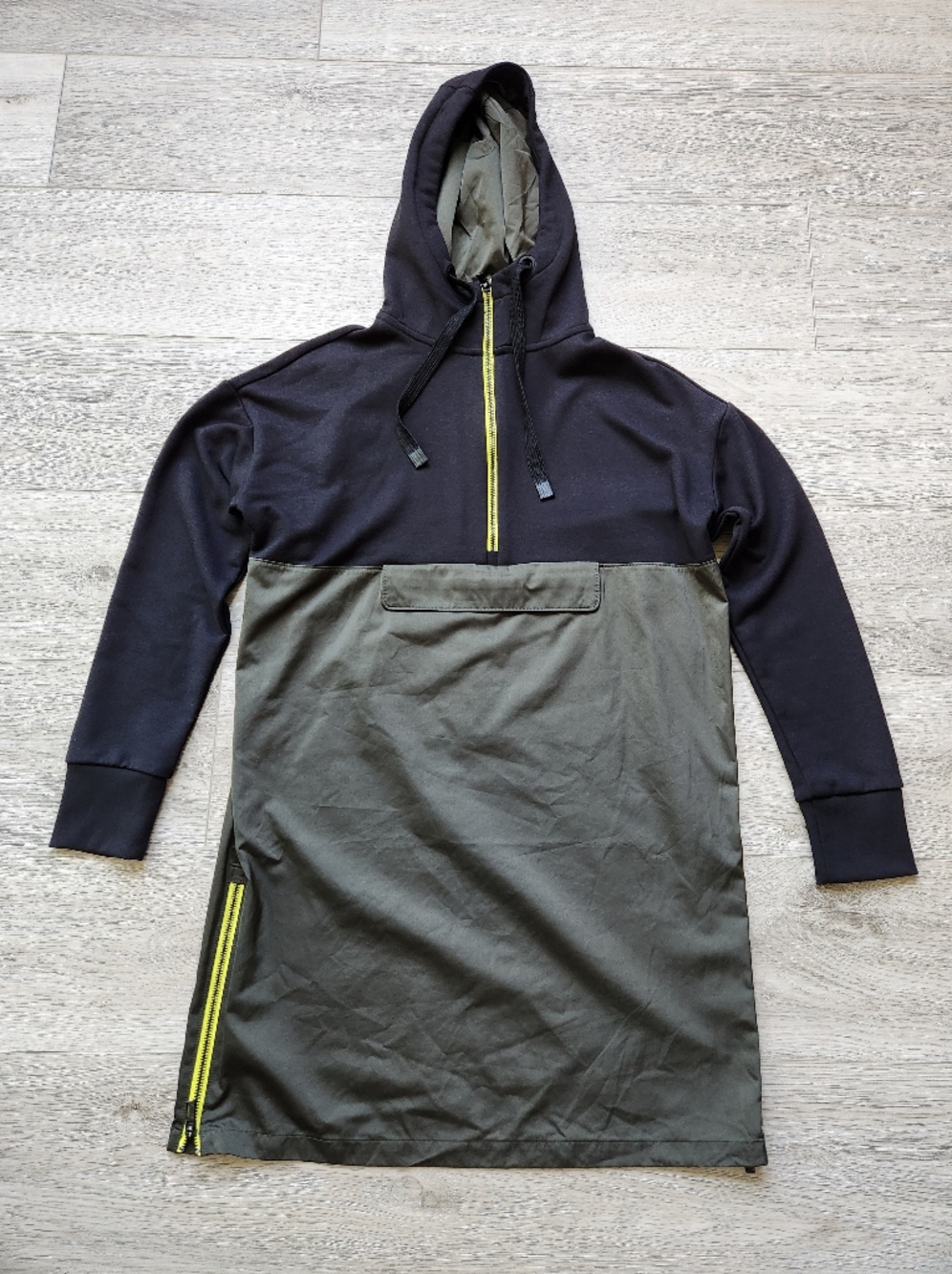 Athleta Radiant Hybrid Pullover Hoodie Dress Womens Xs Oversized Athleisure